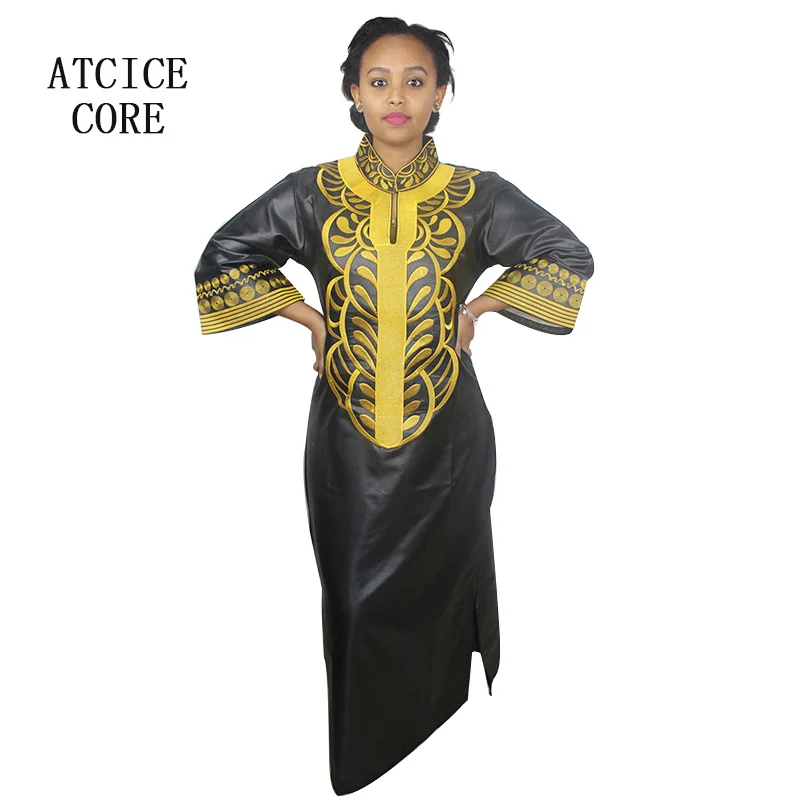 Afriške obleke za ženske Dashiki Obleke bazin riche tradicionalna afriška oblačila z Dolgimi Rokavi Za ženske