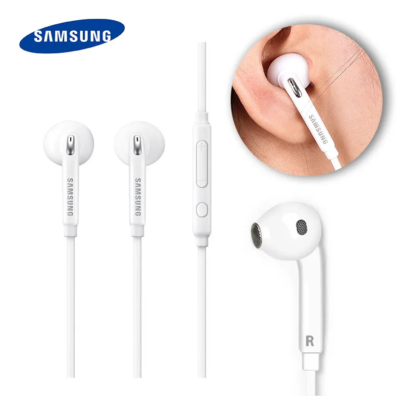 SAMSUNG PS-EG920BW Slušalke Žične Črna / Bela z Mikrofonom 1,2 m Športni Stereo Slušalke za Samsung S9 S9Plus z Retai