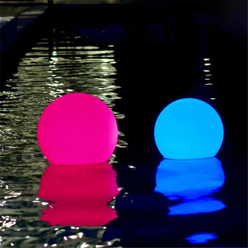 Polnilna LED Bazen Plavajoče Žogo Lučka Nepremočljiva Prostem Doma Poročni Vrt KTV Bar Počitnice Stranka Dekoracijo