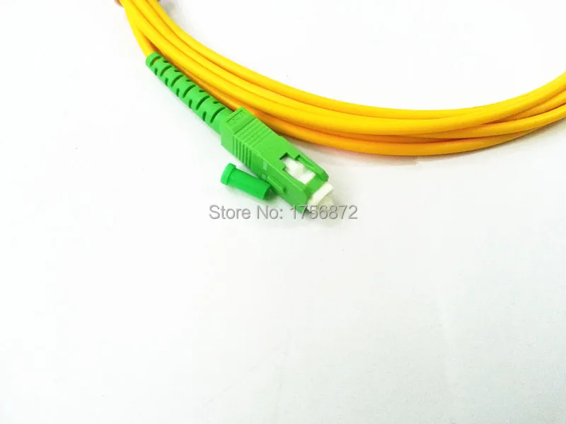 10pcs/veliko PVC SM Simplex 3 mm 3M 9/125 SC/APC-SC/PC svjetlovodni Skakalec Optični Kabel Optični Patch Kabel