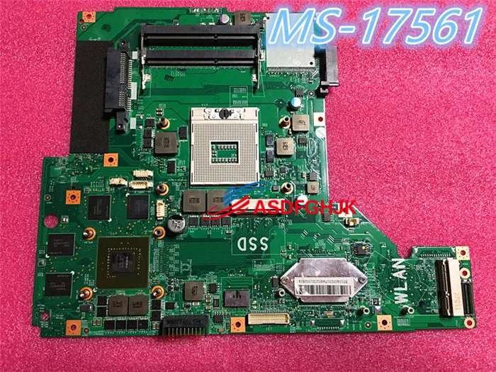 Original MS-1756 ZA MSI GE70 PRENOSNI računalnik z MATIČNO ploščo MS-17561 REV 1.0 / 1.1 Test OK