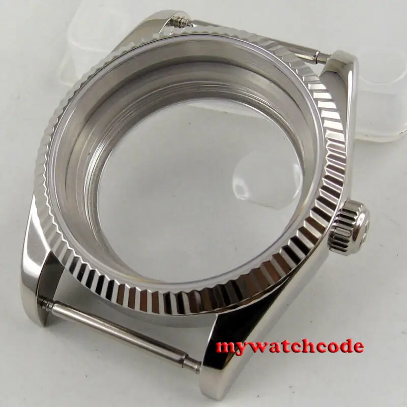 36mm PARNIS 316L iz Nerjavečega Jekla Safirno Steklo Watch Primeru Soild Primeru Fit ETA 2824 2836 8215 GIBANJA