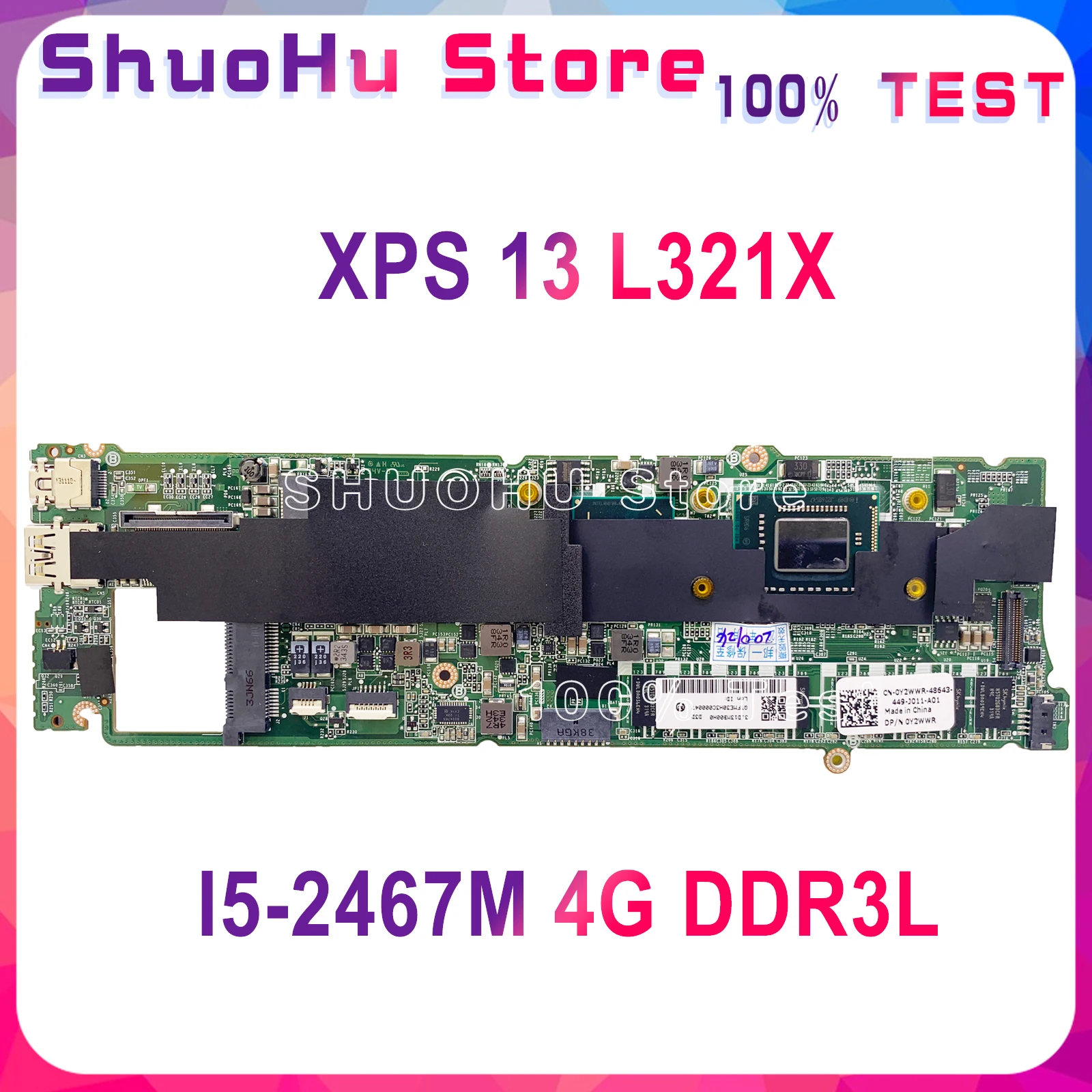 KEFU DA0D13MBCD1 Za DELL XPS 13 L321X Prenosni računalnik z Matično ploščo Preizkušen I5-2467M 4G DDR3L dela original Mainboard
