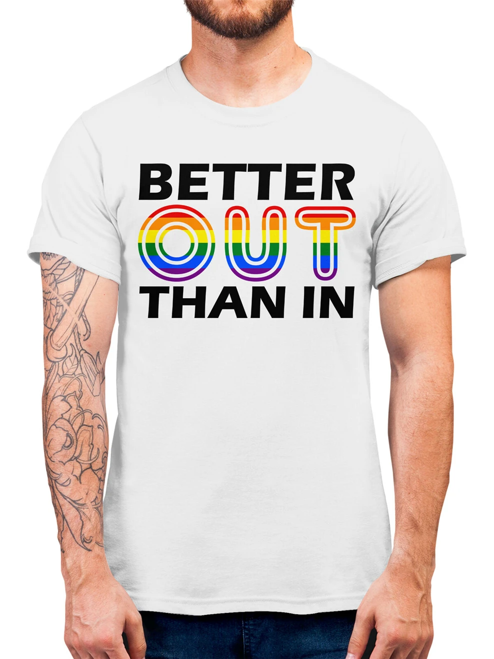 Bolje Kot V Gej Ponos T Shirt Ponosni Lgbt Lgbtq Darilo Človek, Ženska Homoseksualne Smešno Design Tee Majica