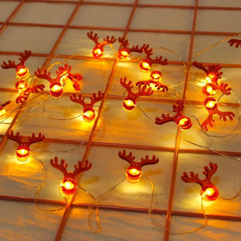 2020 Božiček Božič Niz LED Luči Garland Okrasna Vila Luči Božič Deocr za Domačo Razsvetljavo Počitnice