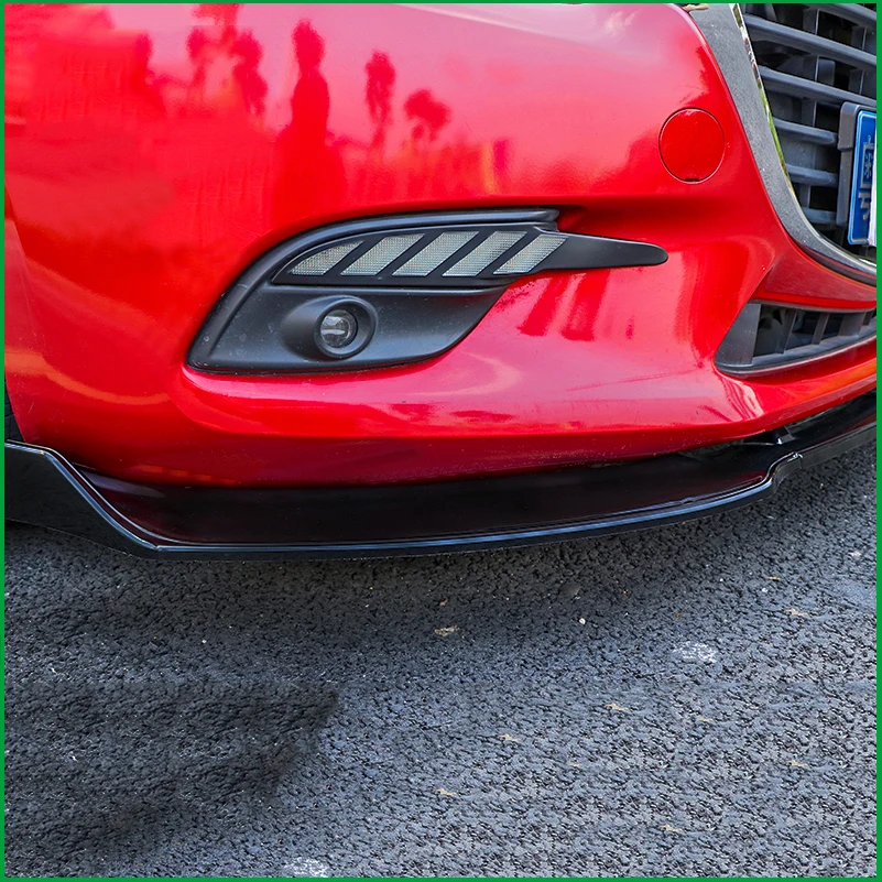 Avto Styling Za Mazda 3 M3 Axela-2018 ABS Sprednji Odbijač Spodnja Mreža Protector Ploščica Ustnice Kritje Nalepke Trim Dekorativni trak