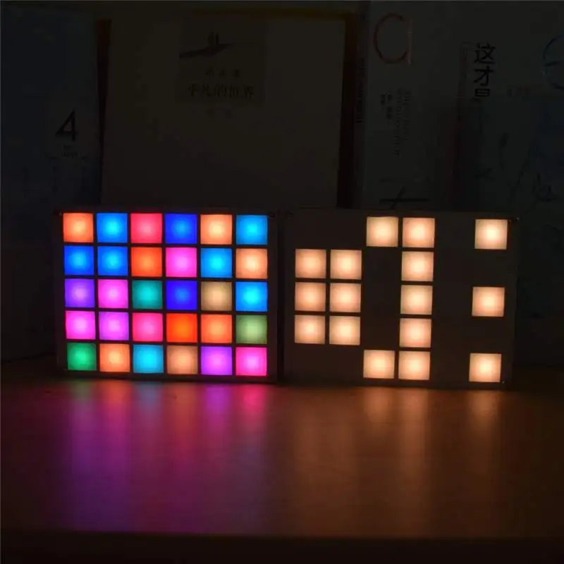 DIY Multi-funkcijo LED Kul Glasba Spektra RGB Barvni Paleti Ura Diy Kit za Opremo Nočna Lučka