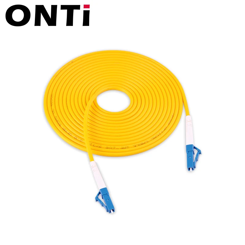 ONTi 10 Kos LC UPC za LC UPC Simplex 2,0 mm 3,0 mm PVC Single Mode Optični Patch Kabel skakalec optični patch kabel fibra optica