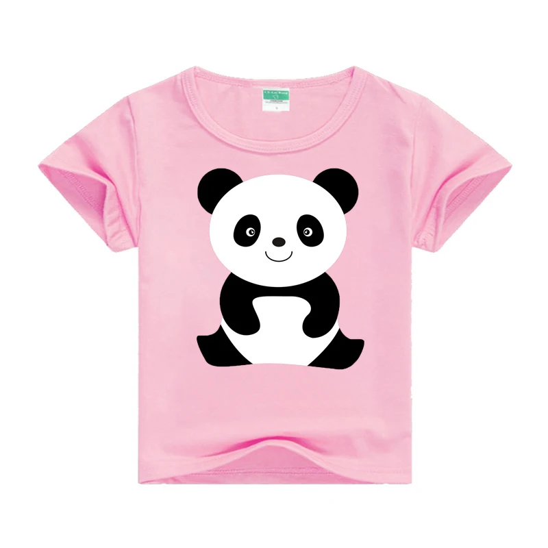 Novo 2019 Otroci T Shirt Risanka Smešno Panda T-majice Poletje Kostum Baby Fantje Dekleta Oblačila Otroci T Srajce za Otroke Obrabe