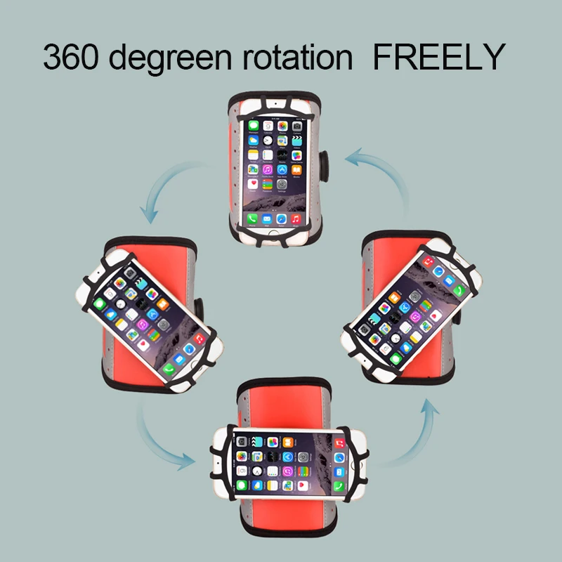 Novo 360°Vrtljivost Zapestnica Nepremočljiva Reflektivni Roko vrečke za Mobilni Telefon, Držalo Primeru Zajema zunanje Športne Telovadnice, Fitnes, ki Teče Vrečke