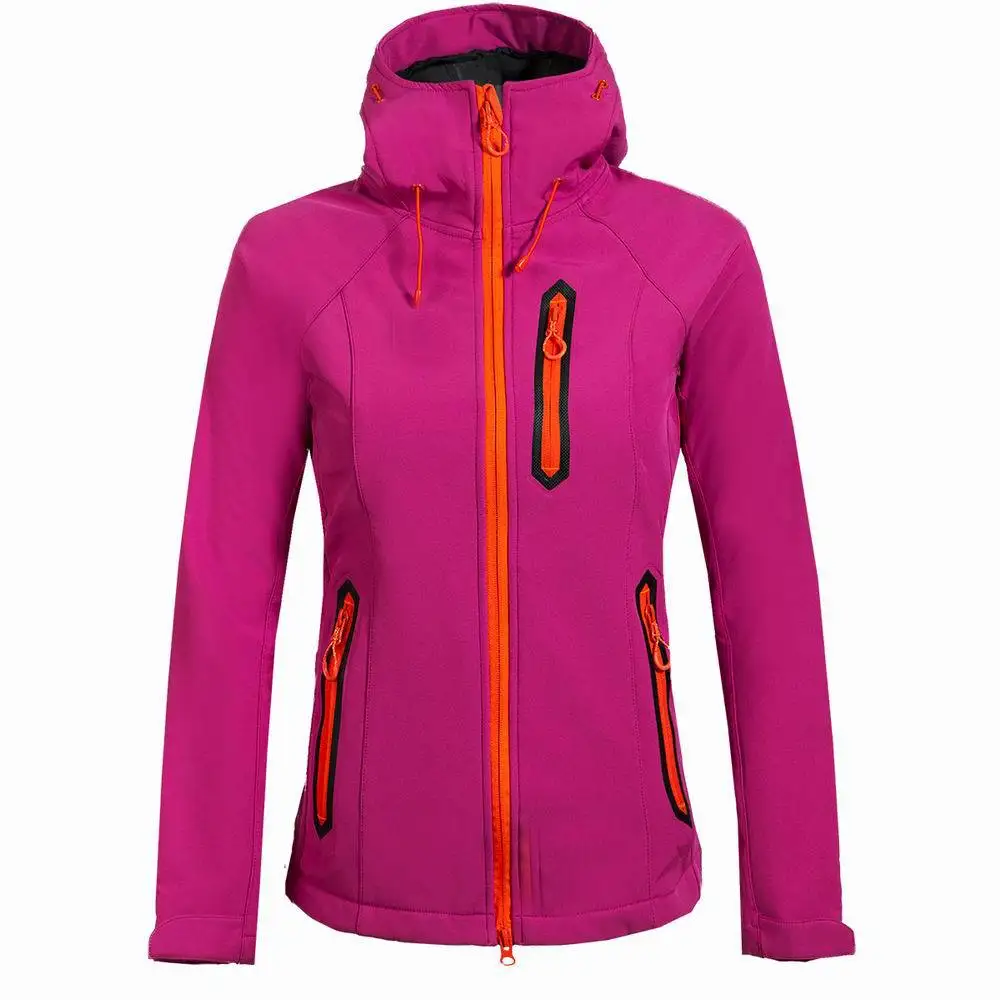 Zunanji ženske Soft shell jakna windproof, Pohodništvo suknjič dihanje runo, Obložene Softshell plašč Gorsko plezanje, treking obrabe