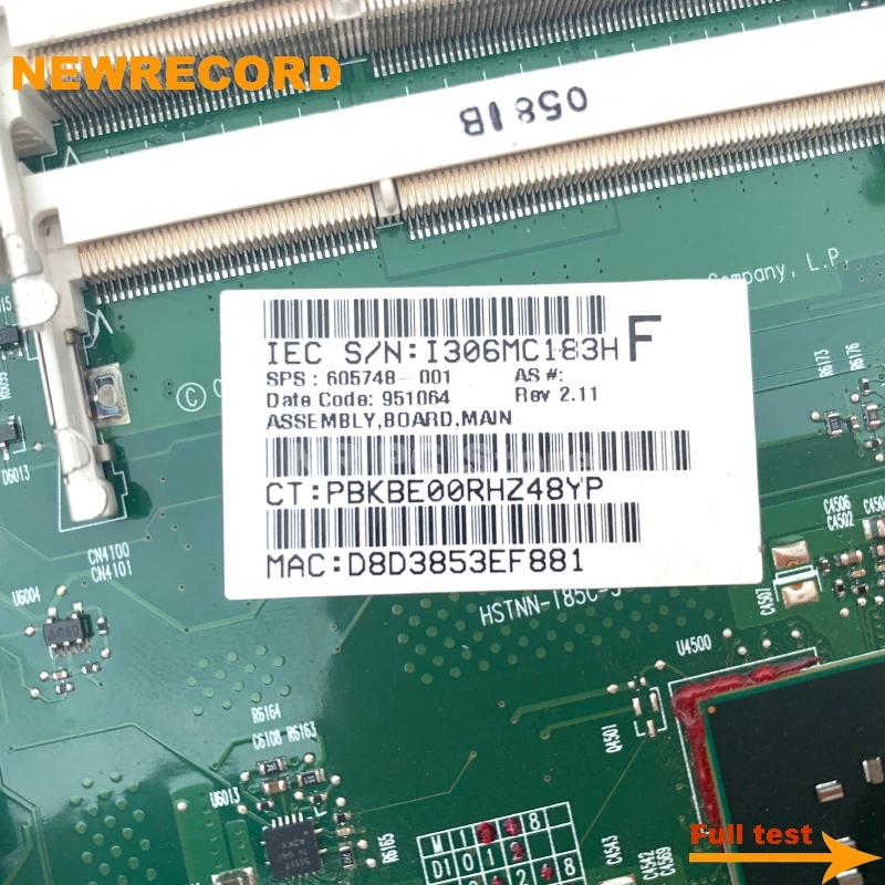 NEWRECORD 605748-001 605747-001 za HP Compaq 320 420 620 CQ320 CQ420 CQ620 Prenosni računalnik z Matično ploščo GM45 DDR3 prosti CPU popolnoma testirane