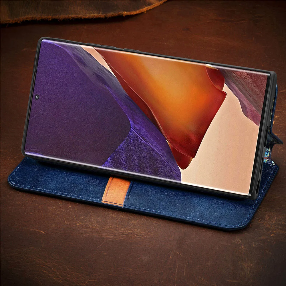 Premium Business Denarnice pokrovček za Samsung Galaxy Note 20 Ultra primeru Flip Magnet usnjena torbica za Samsung Note 20 Ultra 5G primeru