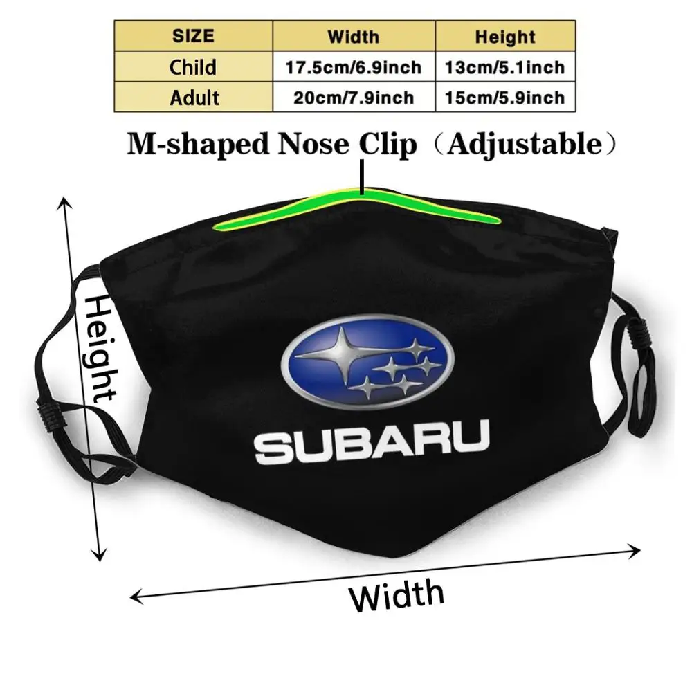 Vroče Prodajo - Subaru Logotip Črno Besedilo Bela Diy Odrasli Otroci Masko