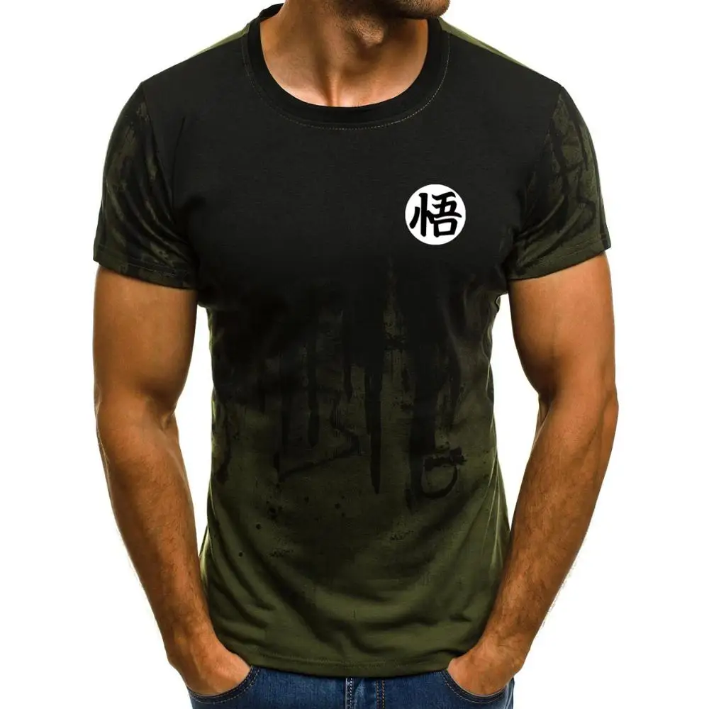 Tovarniško direktno poletje modni moška t-shirt ročno poslikano črnilo slikarstvo tiskanje priložnostne T-shirt za moške oblačila t-shirt za moške