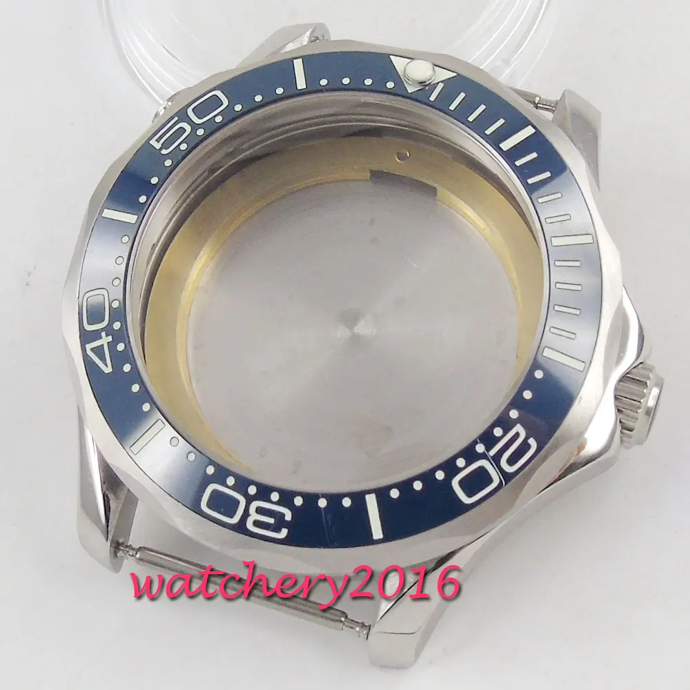 41mm Jekla Nerjavečega Keramične Plošče Safirno Steklo Watch Primeru, Primerni Za NH35 NH36 Gibanja