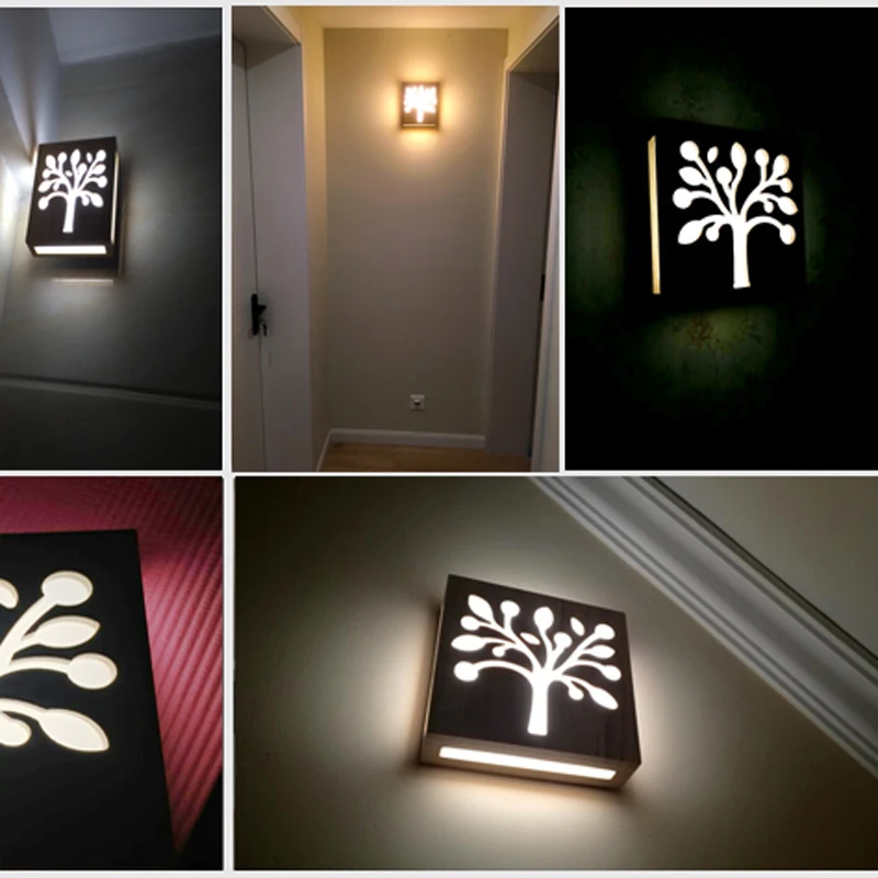 Japonski Slog Art Okras LED Stenska Svetilka Ustvarjalne Nostalgično Lesenih Stenskih Luči Za Restavracijo Spalnica Postelji Oltarja Cafe Bar