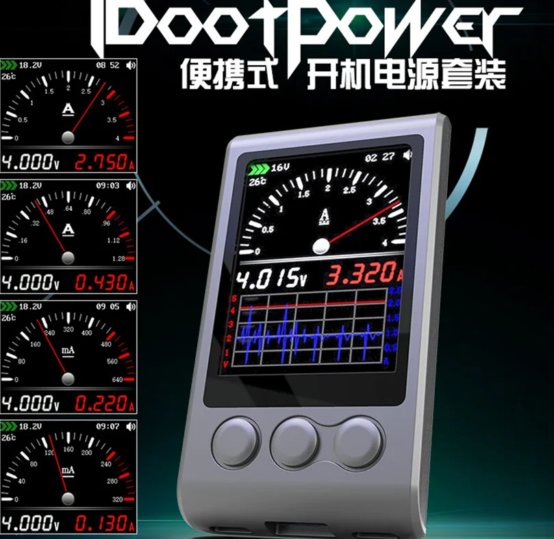 Nov Slog Ibootpower napajalni kabel Za iPhone IOS+Android Telefonov TIP-C Digitalni ampermeter Polnjenje Aktiviranje Zagonska Moč Popravilo Kit