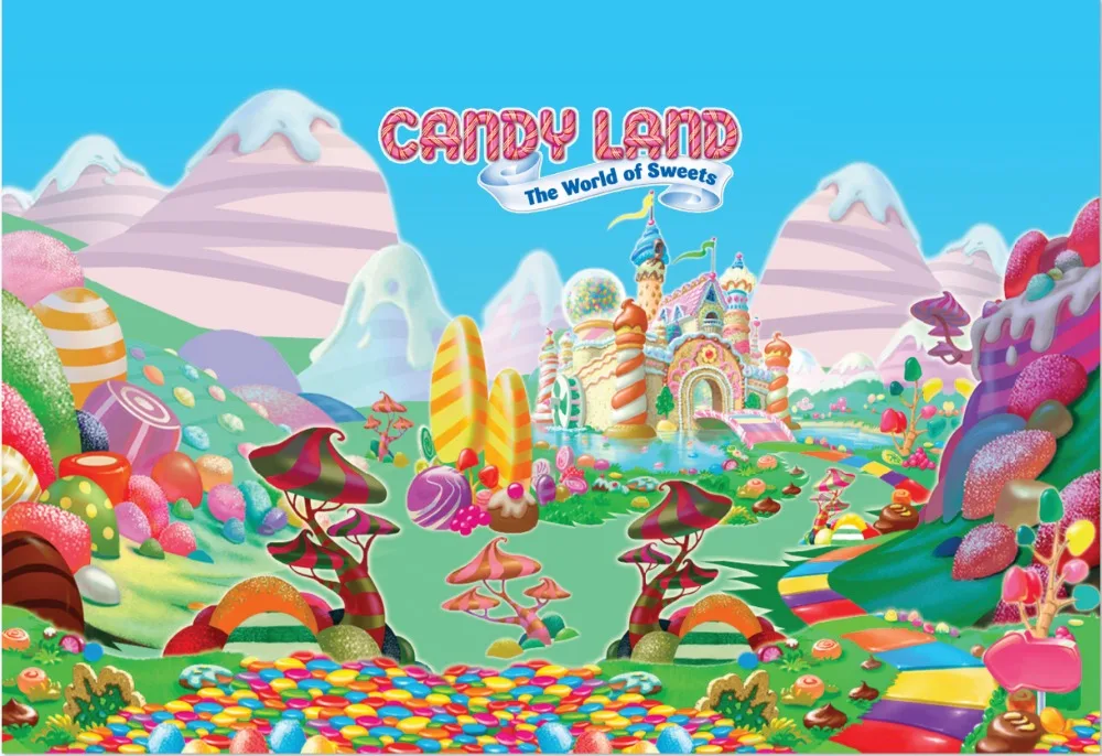 7x5FT Candy Land Sladkarije Svetu Sladoled Candyland Palace Grad po Meri Foto Studio Ozadje Ozadje Vinil 220 cm x 150 cm
