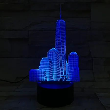 3D Lučka Srčkan darilo za Otroka, Empire State Building, za Notranjo Dekoracijo baterijsko Napajanje Led Nočna Lučka Lučka Dropshipping