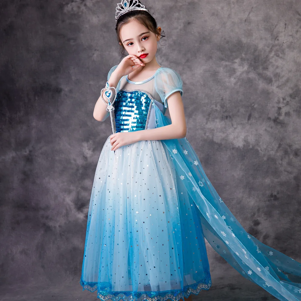 Disney je novega Zamrznjene Princesa Aisha obleko Aisha Peng Peng dekle obleko modne Aisha plašč rojstni dan obleko