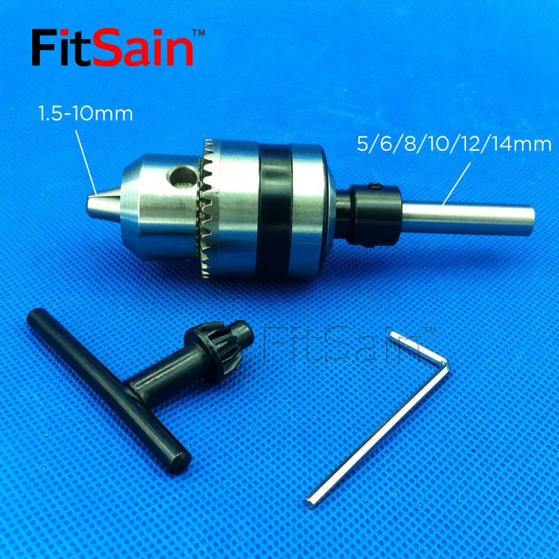 FitSain--B12 je 1,5-10 mm mini vrtalne vpenjalne gred premer 5 mm,8 mm,10 mm,12 mm,14 mm Priključite Palico, električno Orodje Pribor za vrtanje pritisnite