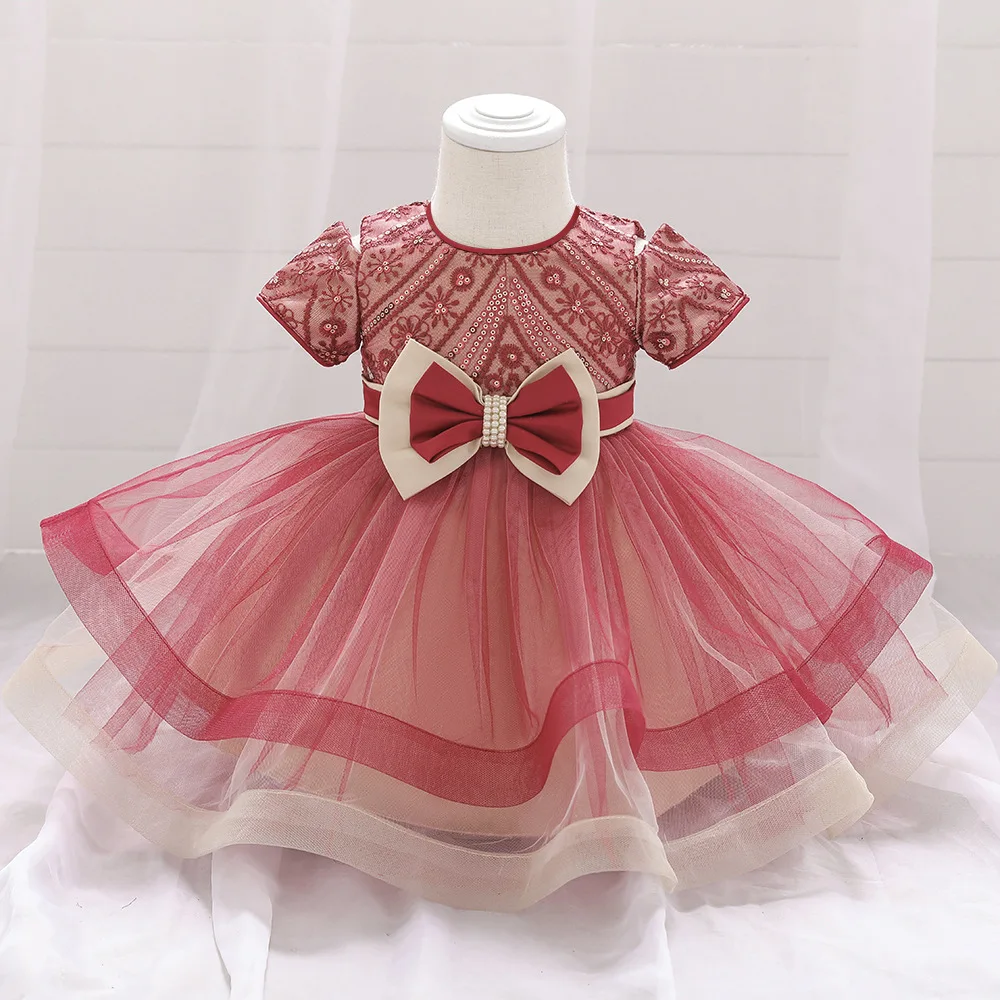 Yoliyolei Baby Dekleta Oblačenja Princesa Obleke Žogo Večplastna Obleko Cvet Dekle Uhajanje Ramenski Rojstni dan Obleko Za otroška Oblačila