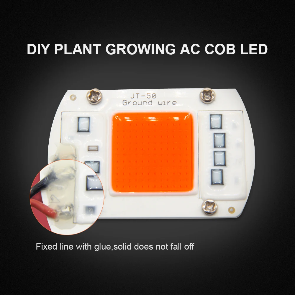 COB LED Grow Light Celoten Spekter Dejanska Moč 50 W 100W 150W 200W LED Rastlin Raste Lučka za Sobne Rastline Zelenjava & Cvetenja