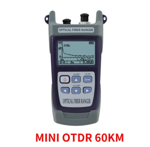 Mini 60KM svjetlovodni OTDR Optični Reflectometer Zgrajena v VFL z FC, SC Dotik