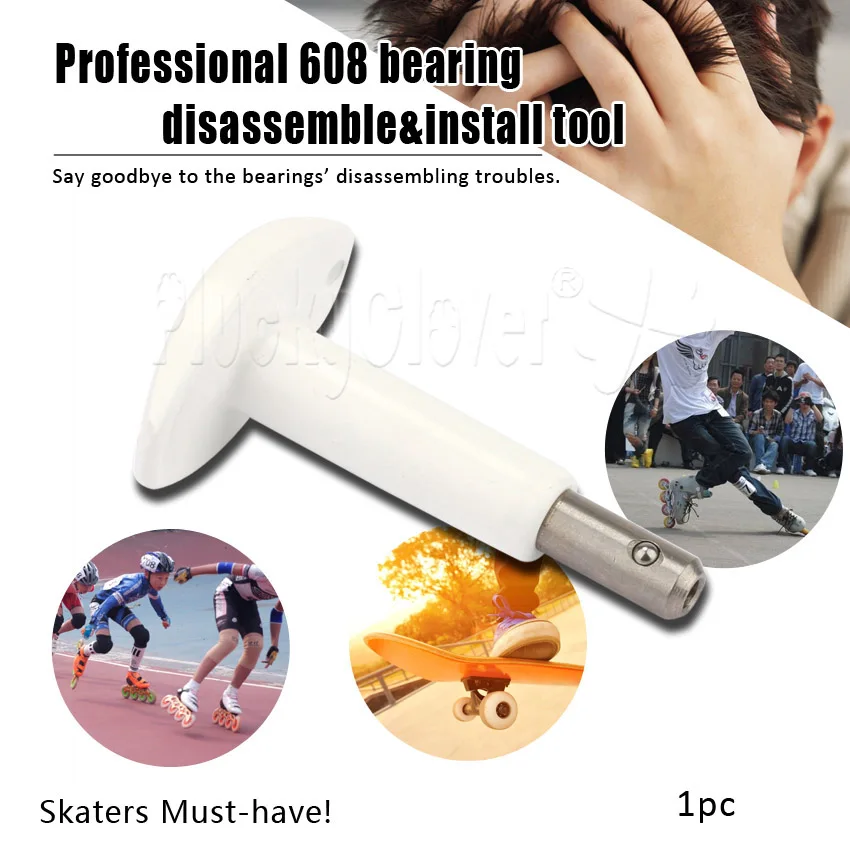 1pc Skate Nosijo Puller Pritisnite za 8 mm Izvrtina 608 nosijo Skateboard Rolerji Longboard Kolesa Nosijo 608 Razstaviti Orodje
