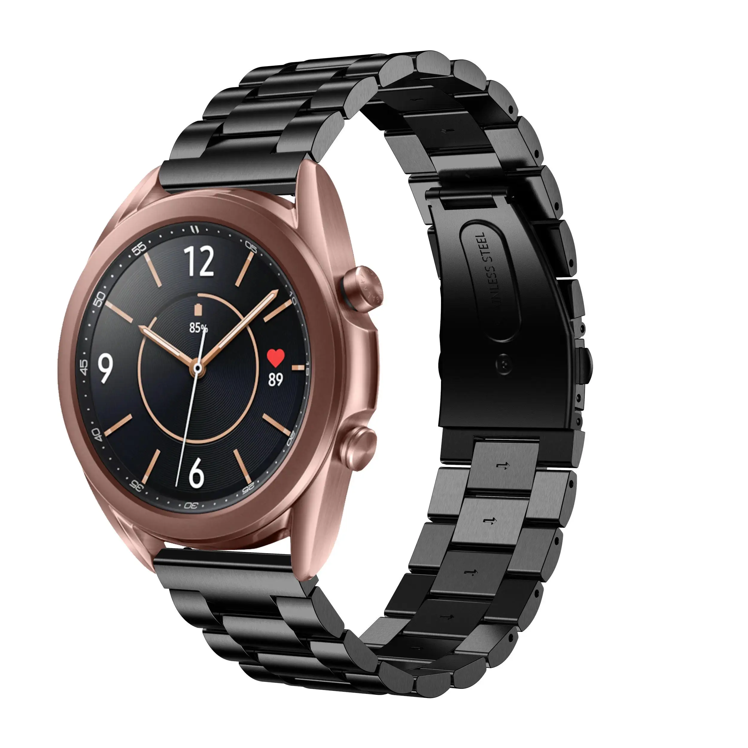 BEHUA iz Nerjavečega Jekla Watchband za Samsung Galaxy Watch 3 41mm 45 mm trak manšeta Zamenjava 20 mm 22 mm watchband Zapestnica