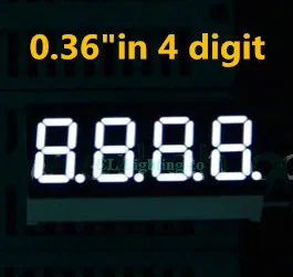 0.36 palčni 4-Bitno BEL Digitalni Cev LED Zaslon 7 Segment Skupna anoda Za DIY Ura 0.36