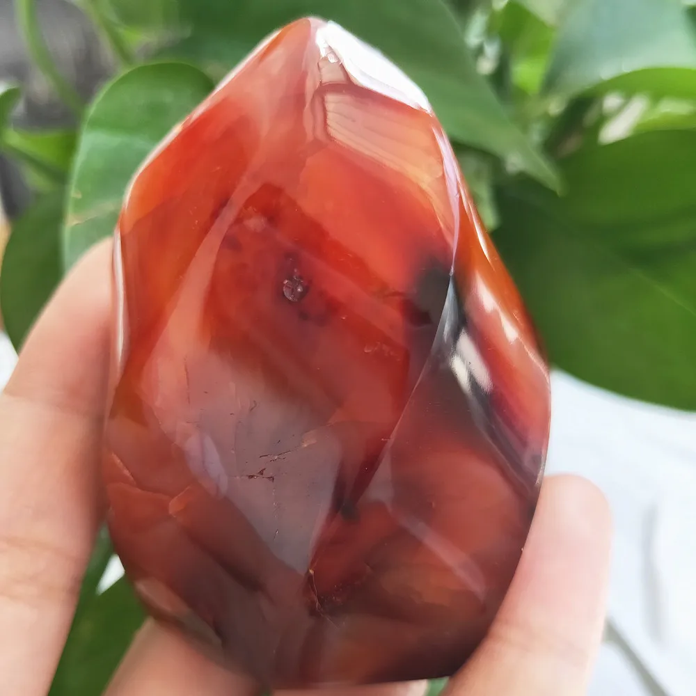 Rdeča agate kristalno plamen naravnih Carnelian quartz baklo gemstone prosti obliki kristalov zdravljenje Reiki doma dekor