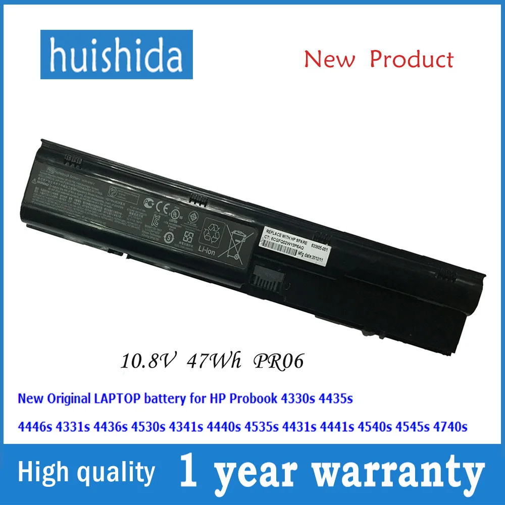 10.8 V 47wh PR06 Novo izvirno laptop baterija za HP Probook 633805-001 HSTNN-LB2R 4330s 4435s 4446s 4331s 4436s 4530S serije