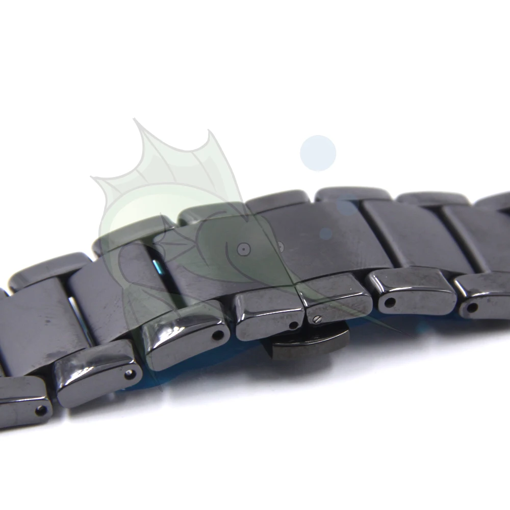 Visoka Kakovost Keramike Watch Trak Watchband za AR1451 AR1452 Moški Gledajo Trak Pasu 22 MM 24 mm Black Pribor Watchband