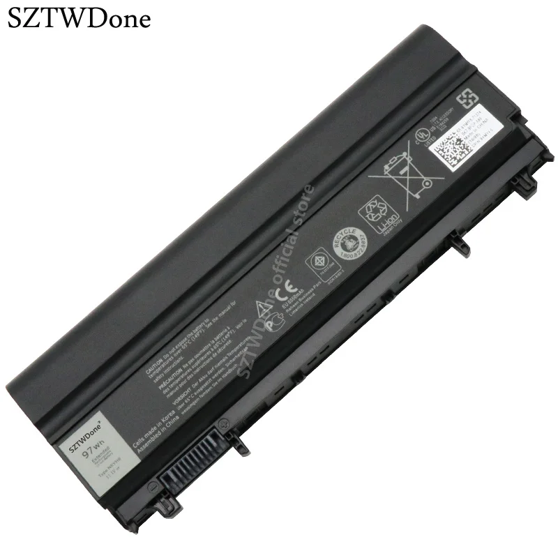 SZTWDone 97WH N5YH9 Laptop baterija za Dell Latitude E5540 E5440 VJXMC VV0NF 0K8HC 7W6K0 CXF66 FT6D9 1N9C0 F49WX NVWGM WGCW6