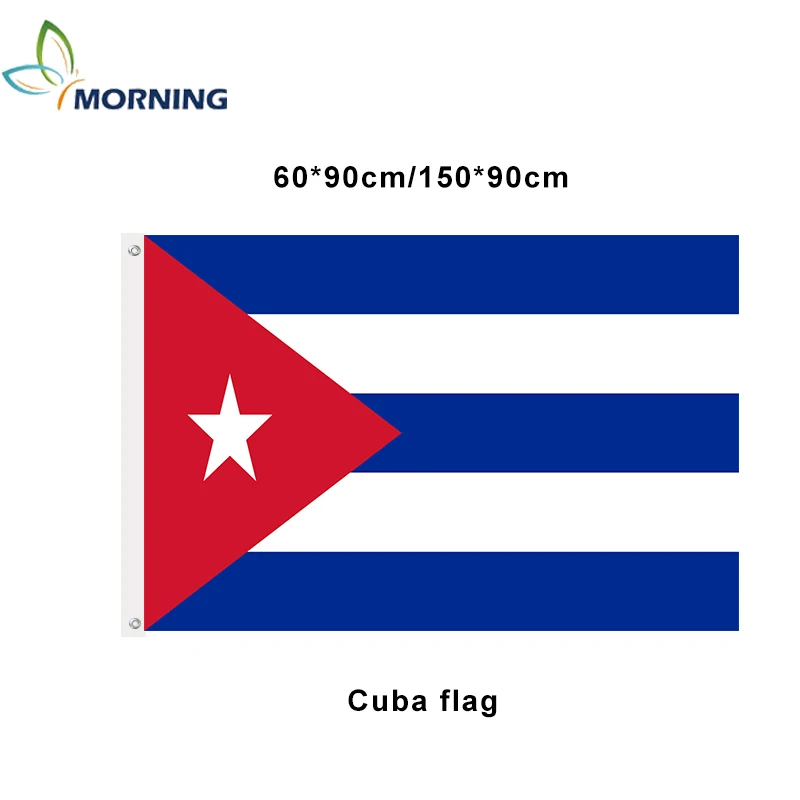 Zjutraj meri zastavo Kubi zastavo 90x150cm Poliester nacionalne zastave in transparente, za festival domov dekoracijo