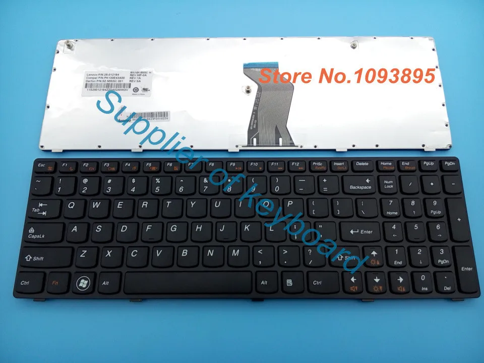 Izvirno NOVO angleško tipkovnico za IBM Lenovo IdeaPad G570 G575 serie laptop angleško tipkovnico, NE OEM
