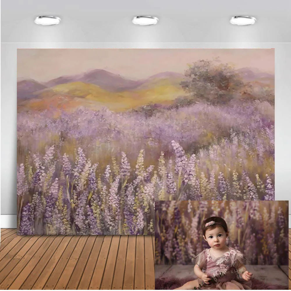 Fotografija ozadje olje sivke slikarstvo newborn baby portret, v ozadju za photobooth studio sivke Polje, kulise vinil