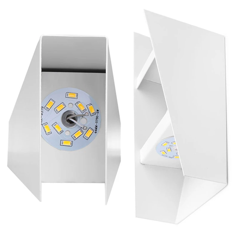 Minimalism Dvojno Glavo Geometrijo 10W LED Stenska Luč Notranje opreme Dnevna Soba Postelji Noč Svetilke Toplo Cool White 110V 220V