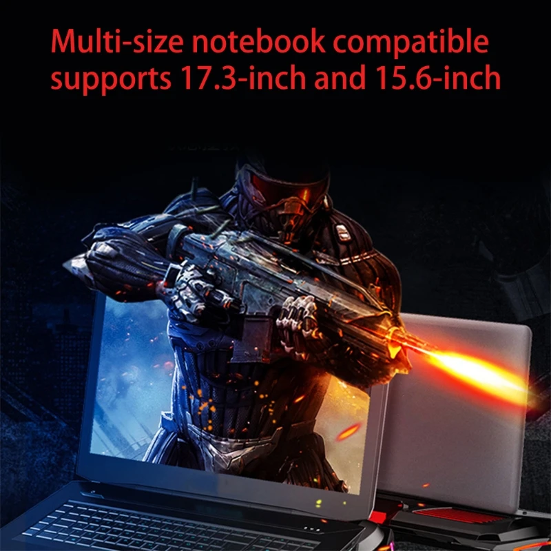 2020 Nov RGB Gaming Laptop Hladilnik Adjustable Notebook stand 3000 vrt / MIN Močan Pretok Zraka Hlajenje Tipke Za 12-17 palčni Prenosnik
