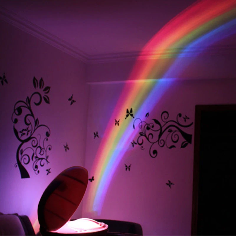 Mavrica Projekcija Lučka LED Barva Night Light 3 Načini projektor Slog jajčaste namizne Svetilke Za Otroke Spalnica Doma Dekor Darilo