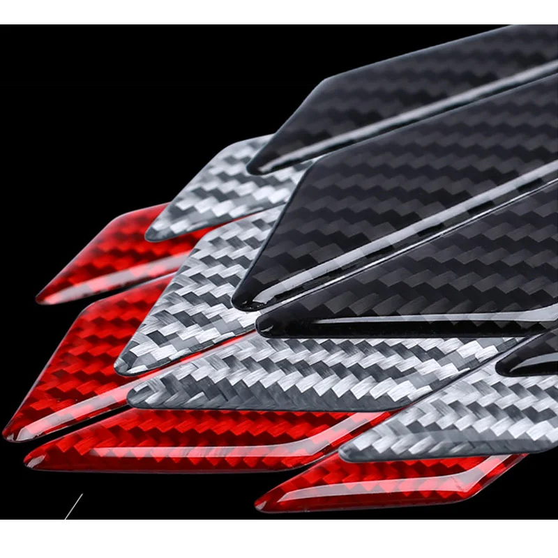Za Audi Q2 Q3 V5 V7 V8 Avto Stranska Vrata Robu Straže Odbijača Trim Zaščitnik 4pcs PVC ogljikovih vlaken Nalepke