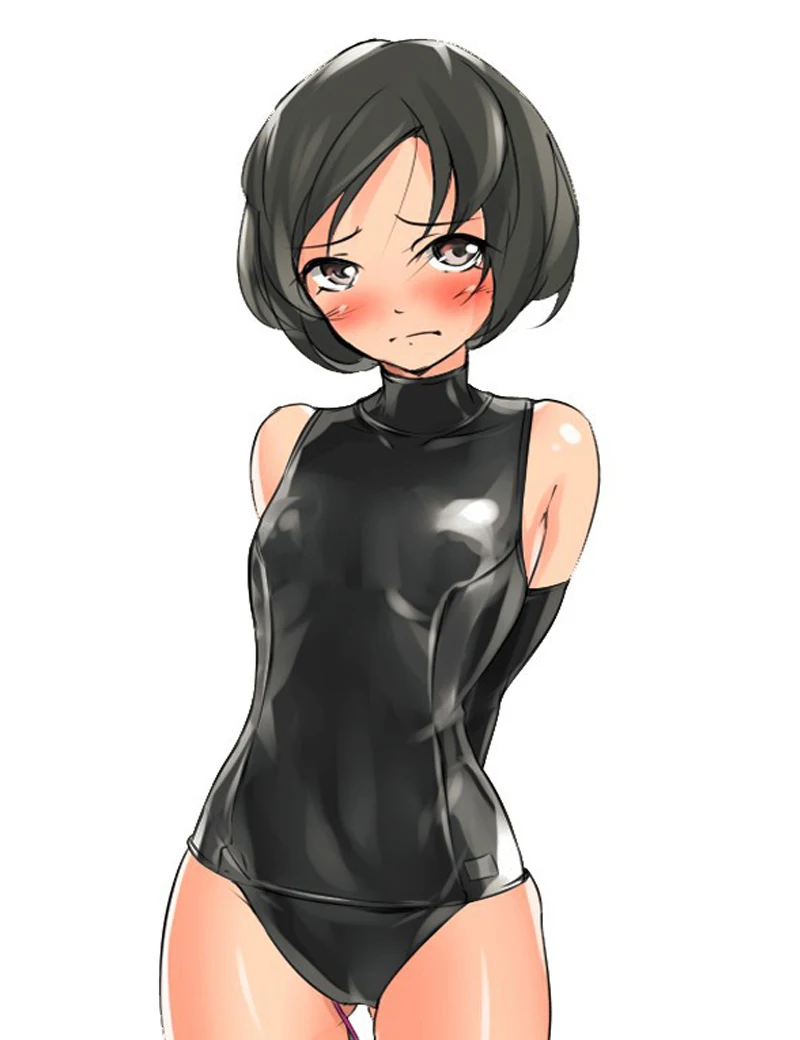 Črno Rdeča Anime Devica Visoko Izreži Bodysuit Turtleneck Umetno Usnje Enem Kosu Ropstva Catsuit Seksi Eksotičnih Vlogo Igrajo Clubwear
