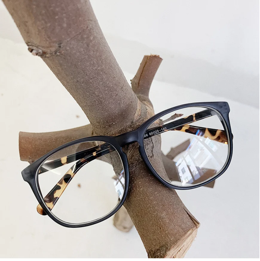 VWKTUUN Pregleden Očala Okvirji Letnik Velika Okrogla Očala Okvir Ženske Moški Optičnih Očal Okvir Študentov Ponaredek Očala
